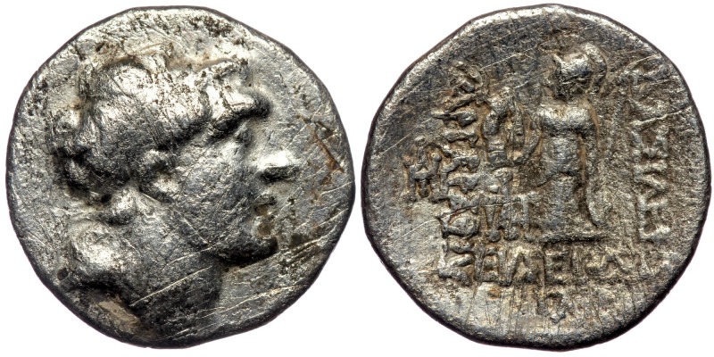 Kings of Cappadocia. ( Silver. 3.90 g. 17 mm) Ariarathes V 163-130 BC. Drachm
Di...