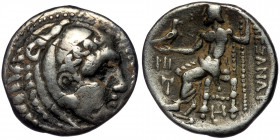 Seleukid Kingdom. ( Silver. 14.12 g.27 mm) Seleukos I Nikator. 312-281 B.C. AR tetradrachm 
In the name and types of Alexander III. Babylon mint, stru...