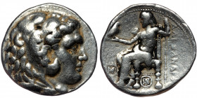 Seleukid Empire, ( Silver. 17.10 g. 28 mm) Seleukos I Nikator AR Tetradrachm. 
In the name and types of Alexander III of Macedon. Babylon I, circa 311...