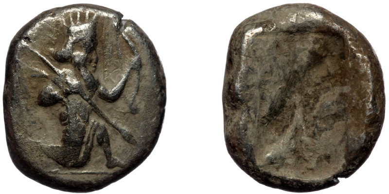 PERSIA, ( Silver 5.05 g. 16 mm) ) Achaemenid Empire. temp. Xerxes I to Darios II...