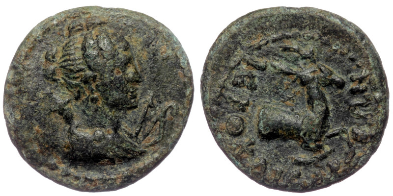 Lydia. Hierokaisareia. ( Bronze. 3.00 g. 18 mm) Pseudo-autonomous issue AD 54-59...