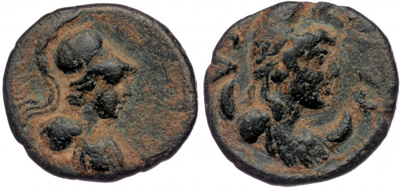 PISIDIA( Bronze. 2.65 g. 12 mm) Sagalassos. Pseudo-autonomous issue AD 80-100.
D...