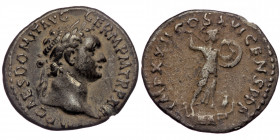 (Silver, 3,09g, 19mm) DOMITIAN AR Denarius. Rome, 93. 
Obv: IMP CAES DOMIT AVG GERM P M TR P XIII - laureate head right 
Rev: IMP XXII COS XVI CENS P ...
