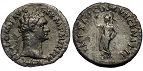 (Silver, 3.05g, 19mm) DOMITIAN (81-96) Denarius, Rome, 95-96 
Obv: IMP CAES DOMIT AVG GERM P M TR P XV - Laureate head of Domitian to right 
Rev: IMP ...