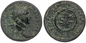 (Bronze, 7,47g, 24mm)Trajan (98-117) AE dupondius, Rome mint, for use in Syria, AD 116. 
ObvŁ IMP CAES NER TRAIANO OPTIMO AVG GERM - radiate and drape...