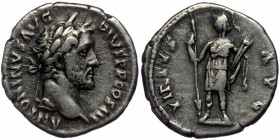 (Siilver, 3,32g, 18mm) ANTONINUS PIUS (138-161) AR denarius, Rome, 140-143. 
Obv: ANTONINVS AVG PIVS P P COS III - laureate head of Antoninus Pius rig...