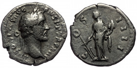(Silver, 2,78g, 18mm) ANTONINUS PIUS (138-161) AR Denarius, Rome, 149-150. 
Obv: ANTONINVS AVG PIVS P P TR P XIII - Laureate head of Antoninus Pius to...