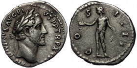 (Silver, 3,01g, 18mm) ANTONINUS PIUS (138–161) AR Denarius, Rome, 149-150
Obv: ANTONINVS AVG PIVS P P TR P XIIII - Laureate head right 
Rev: COS IIII ...