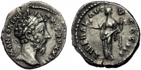 (Silver, 2,78g, 18mm) MARCUS AURELIUS (161-180) AR denarius Rome, 168-169. 
Obv: M ANTONINVS AVG-TR P XXIII - laureate head of Marcus Aurelius right 
...