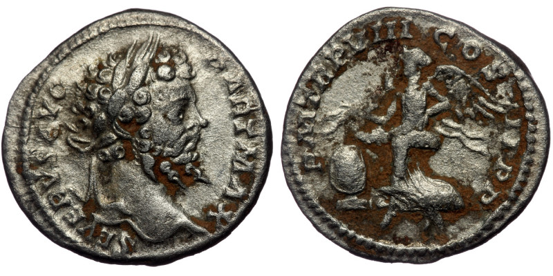 (Silver, 3,06g, 19mm) SEPTIMIUS SEVERUS (193-211) AR denarius, Rome, 200. 
Obv: ...