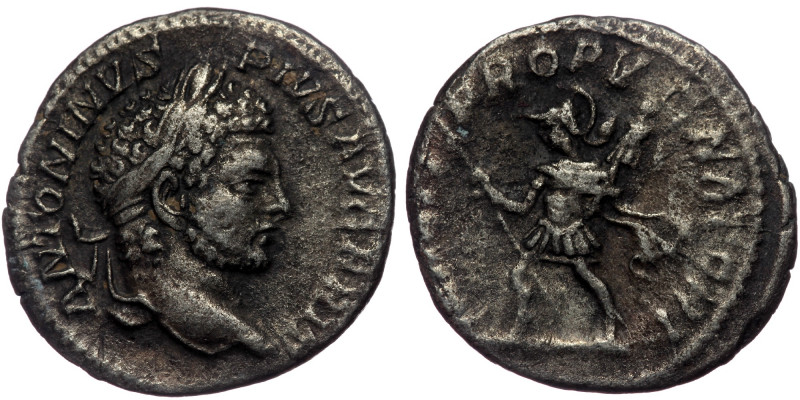 (Silver, 2,74g, 18mm) CARACALLA (198-217) AR Denarius, Rome, 213, 
Obv: ANTONINV...