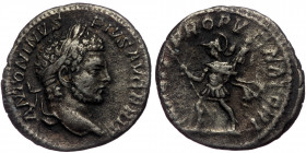 (Silver, 2,74g, 18mm) CARACALLA (198-217) AR Denarius, Rome, 213, 
Obv: ANTONINVS PIVS AVG BRIT - laureate head facing right, 
Rev: MARTI PROPVGNATORI...