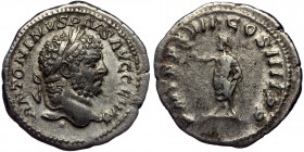 (Siilver, 2,82g, 20mm) CARACALLA (197-217) AR Denarius. Rome.
Obv: ANTONINVS PIVS AVG GERM - Laureate head right.
Rev: P M TR P XVII COS IIII P P - Ge...