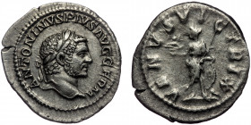 (Silver, 2,88g, 21mm) CARACALLA (198-217) AR Denarius, Rome, 215. 
Obv: ANTONINVS PIVS AVG GERM - Laureate head of Caracalla to right. 
Rev: VENVS VIC...