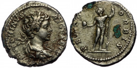 (Silver, 3,24g, 18mm) CARACALLA (197-217) AR Denarius. Rome.
Obv: ANTONINVS AVGVSTVS - Laureate, draped and cuirassed bust right.
Rev: RECTORI ORBIS -...