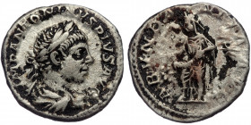 (Silver, 3,40g, 18mm) ELAGABALUS (218-222) AR Denarius, Rome, 221/2. 
Obv: IMP ANTONINVS PIVS AVG - laureate and draped bust of Elagabalus right. 
Rev...