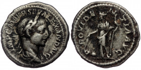 (Silver, 3,40g, 20mm) SEVERUS ALEXANDER AR Denarius, AD 222-235. Rome, AD 223. 
Obv: IMP C M AVR SEV ALEXAND AVG - laureate, draped and cuirassed bust...