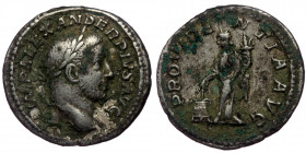 (Silver, 3,09g, 19mm) SEVERUS ALEXANDER (222-235) AR Denarius, Rome, 232. 
Obv: IMP ALEXANDER PIVS AVG - Laureate bust of Severus Alexander to right, ...