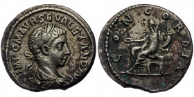 (Silver, 3,07g, 19mm) SEVERUS ALEXANDER (222-235) AR Denarius, Antioch on the Orontes, 222-223. 
Obv: IMP C M AVR SEV ALEXAND AVG - Laureate, draped a...