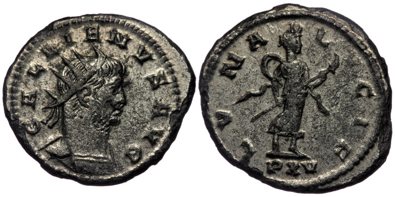 (Silvered bronze, 3,95g, 22mm) GALLIENUS (253-268) Silvered Antoninianus, Antioc...