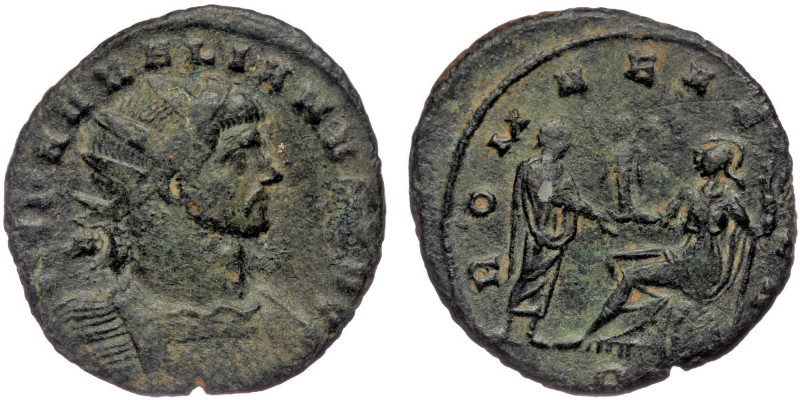 (Bronze, 4,09g, 22mm) Aurelian (270-275) Milan, BL Antoninianus 271-2
Obv: IMP A...