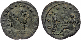 (Bronze, 4,09g, 22mm) Aurelian (270-275) Milan, BL Antoninianus 271-2
Obv: IMP AVRELIANVS AVG - Radiate, cuirassed bust right, seen from front. 
Rev: ...