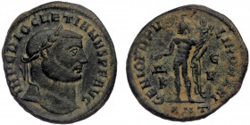 (Bronze, 9,13g, 26mm) DIOCLETIAN AE Follis. Antioch, 300-301 
oBV: IMP C DIOCLETIANVS P F AVG - laureate head right. 
Rev: GENIO POPVLI ROMANI - Geniu...