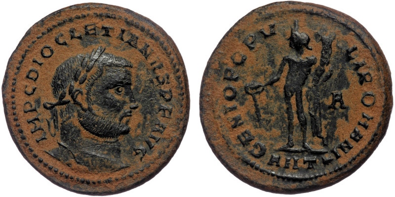(Bronze, 11,55g, 28mm) DIOCLETIAN (284-305) AE Follis Antioch 
Obv: IMP C DIOCLE...