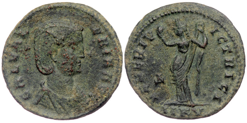 (Bronze, 6,22g, 26mm) Galeria Valeria (Augusta, 293(?)-311) AE Follis, Cyzicus, ...