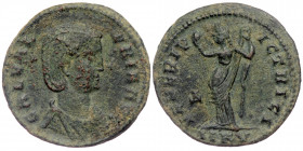 (Bronze, 6,22g, 26mm) Galeria Valeria (Augusta, 293(?)-311) AE Follis, Cyzicus, 308-309. 
Obv: GAL VALERIA AVG - Draped bust of Galeria Valeria to rig...