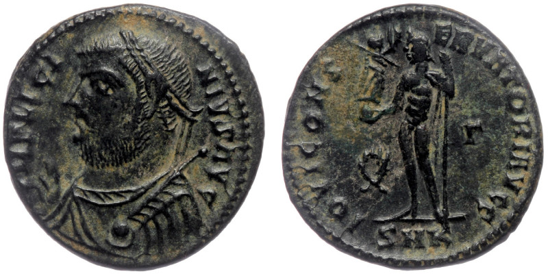 LICINUS I (Bronze. 3.19 gr. 20 mm) A.D. 308-324. BI Nummus (Follis) Cyzicus Mint...