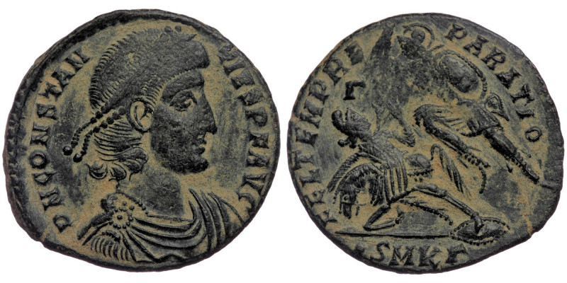 (Bronze, 4,69g, 22mm) CONSTANTIUS II (337-361) Æ Centenionalis, Cyzicus, 351-354...