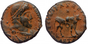 (Bronze, 6,79g, 23mm) JULIAN II (360-363) Æ Maiorina, Antioch, 361-363. 
oBVł D N FL CL IVLI-ANVS P F AVG - diademed, draped and cuirassed bust of Jul...