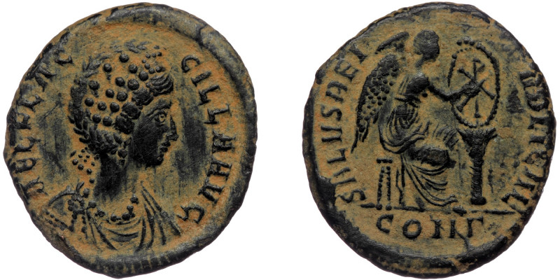 (Bronze, 4,99g, 23mm) Aelia Flacilla, Constantinople, 378-388 
Obv: AEL FLAC-CIL...