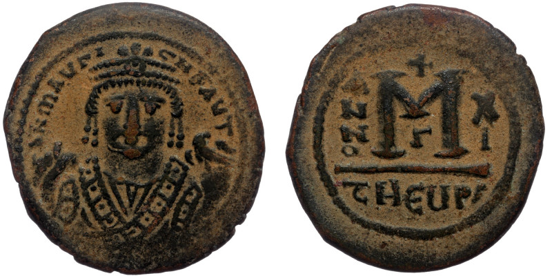 Maurice Tiberius ( Bronze.12.31 g. 30 mm)) (AD 582–602) AE follis Antioch
Crowne...