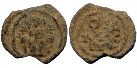 Byzantine Seal. ( Lead. 5.30 g. 19 mm)