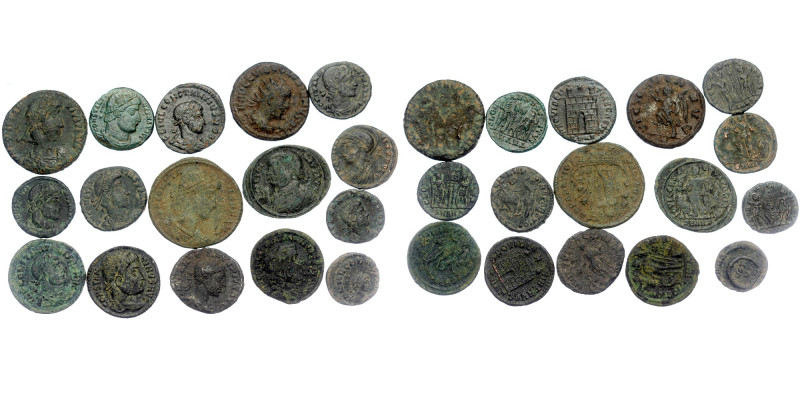 16 pieces SOLD AS SEEN ( Bronze. 45.50 g.)