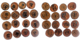 16 pieces SOLD AS SEEN ( Bronze . 54.0 g)