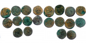 10 pieces SOLD AS SEEN ( Bronze. 77,20 g)