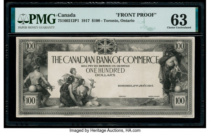 Canada Toronto, ON- Canadian Bank of Commerce $100 2.1.1917 Ch.# 75-16-02-12P Fr...
