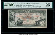 Canada Toronto, ON- Canadian Bank of Commerce $10 2.1.1935 Ch.# 75-18-08b PMG Very Fine 25. This example has been trimmed.

HID09801242017

© 2020 Her...