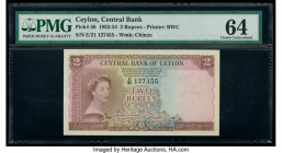 Ceylon Central Bank of Ceylon 2 Rupees 16.10.1954 Pick 50 PMG Choice Uncirculated 64. 

HID09801242017

© 2020 Heritage Auctions | All Rights Reserved...