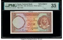 Egypt National Bank of Egypt 50 Piastres 1955 Pick 29bs Specimen PMG Choice Very Fine 35. 

HID09801242017

© 2020 Heritage Auctions | All Rights Rese...