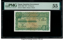 Egypt Egyptian Government 10 Piastres 27.5.1917 Pick 160b PMG About Uncirculated 55. 

HID09801242017

© 2020 Heritage Auctions | All Rights Reserved