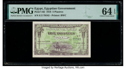 Egypt Egyptian Government 5 Piastres 1.6.1918 Pick 162 PMG Choice Uncirculated 64 EPQ. 

HID09801242017

© 2020 Heritage Auctions | All Rights Reserve...