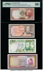 Iran Group of 4 Examples PMG Gem Uncirculated 66 EPQ (1); Crisp Uncirculated (3). Minor stains in upper margin on 100 Rials note.

HID09801242017

© 2...