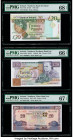 Ireland - Northern Bank of Ireland 20 Pounds 28.5.1993; 30.3.1993; 1.1.2015 Pick 72b; 195b; UNL PMG Superb Gem Unc 68 EPQ; Superb Gem Unc 67 EPQ; Gem ...
