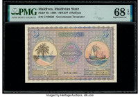 Maldives Maldivian State Government 5 Rufiyaa 1960 / AH1379 Pick 4b PMG Superb Gem Unc 68 EPQ. 

HID09801242017

© 2020 Heritage Auctions | All Rights...