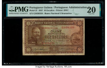 Portuguese Guinea Banco Nacional Ultramarino, Guine 10 Escudos 14.9.1937 Pick 21 PMG Very Fine 20. 

HID09801242017

© 2020 Heritage Auctions | All Ri...