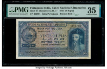 Portuguese India Banco Nacional Ultramarino 20 Rupias 29.11.1945 Pick 37 Jhunjhunwalla-Razack 12.31.1-7 PMG Choice Very Fine 35. 

HID09801242017

© 2...